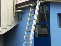 Extension ladders for roof access