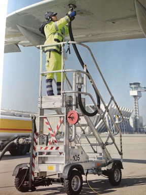 Escaleras para aeropuertos y aviones