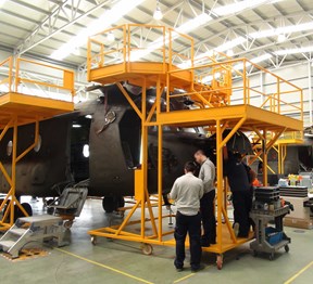 Plataformas de mantenimiento para helicópteros CHINOOK