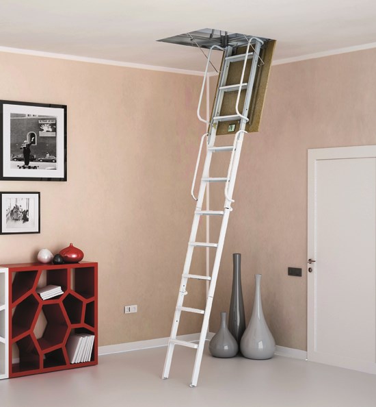 DESPLEGABLE - Escalera escamoteable de techo - Escaleras escamoteables para  techos