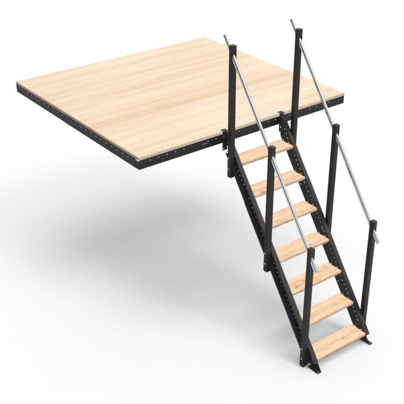 Scala in legno 70° - Scale per soppalchi