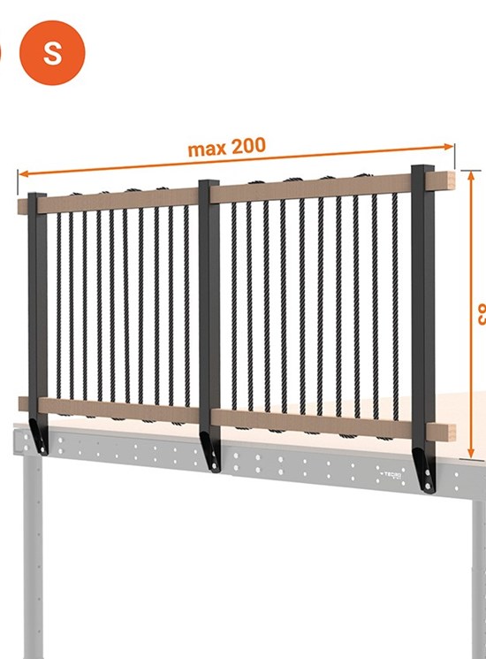 SOPPALCO IN ACCIAIO TS8 SCALA LEGNO